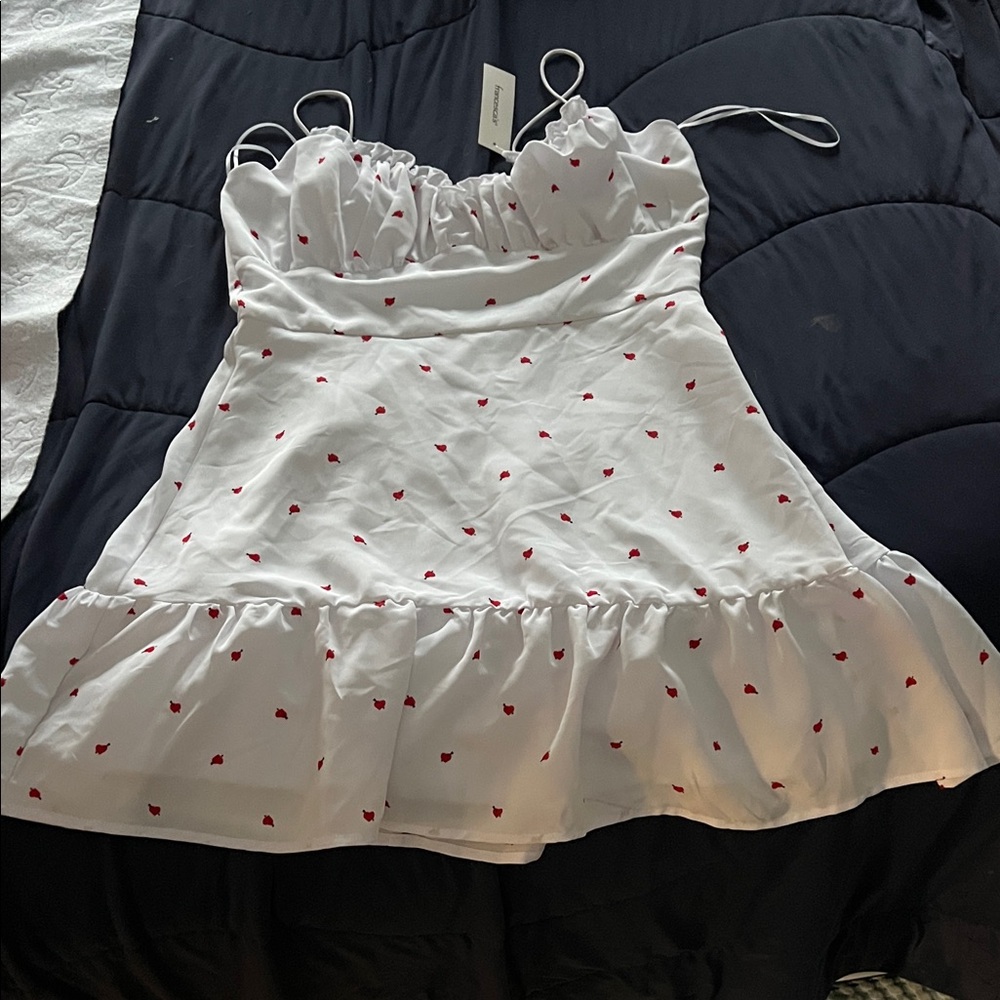 NWT Francescas White Hearts Dress